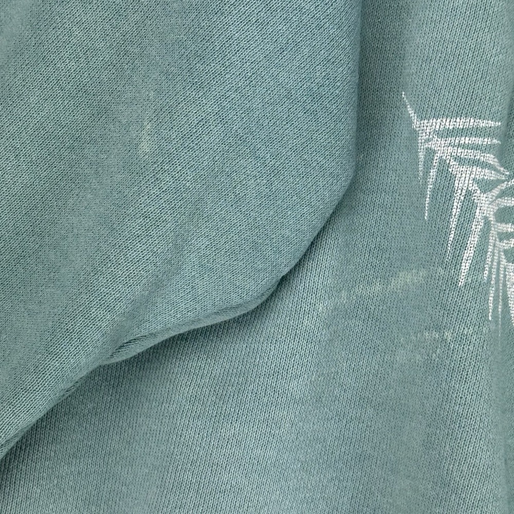 90's VTG Morning Sun M Blue Sweatshirt Chickadee Christmas Collar Pullover‎ - Picture 6 of 11